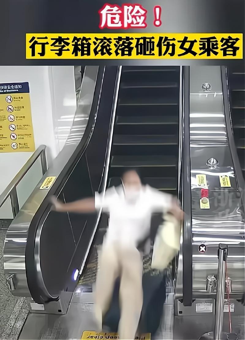 行李箱滚落电梯致乘客受伤，公共安全再引关注